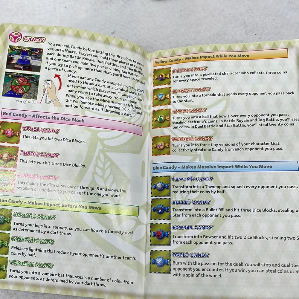 COPY - COPY - Wii Mario party 8 case and instructions booklet only